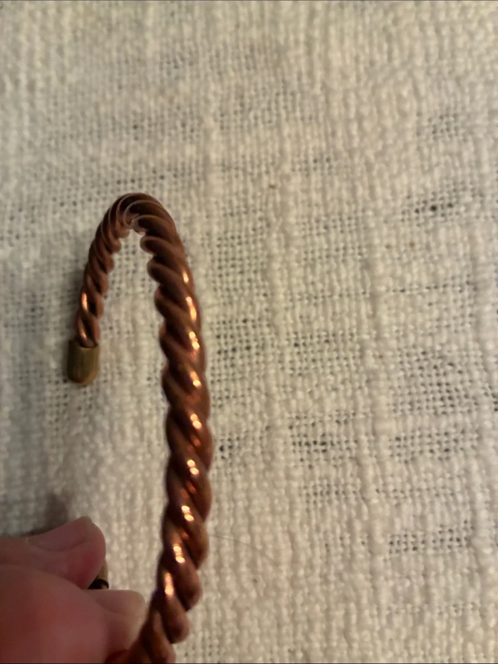 Braided new cuff copper bracelet